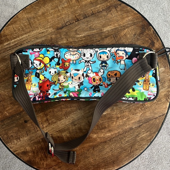 TOKIDOKI x LE SPORT SAC CELEBRAZIONE CAREZZA 2009 NYLON HIP BELT BAG FANNY PACK - Picture 2 of 5